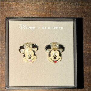 Mickey Mouse Happy New Year Earrings